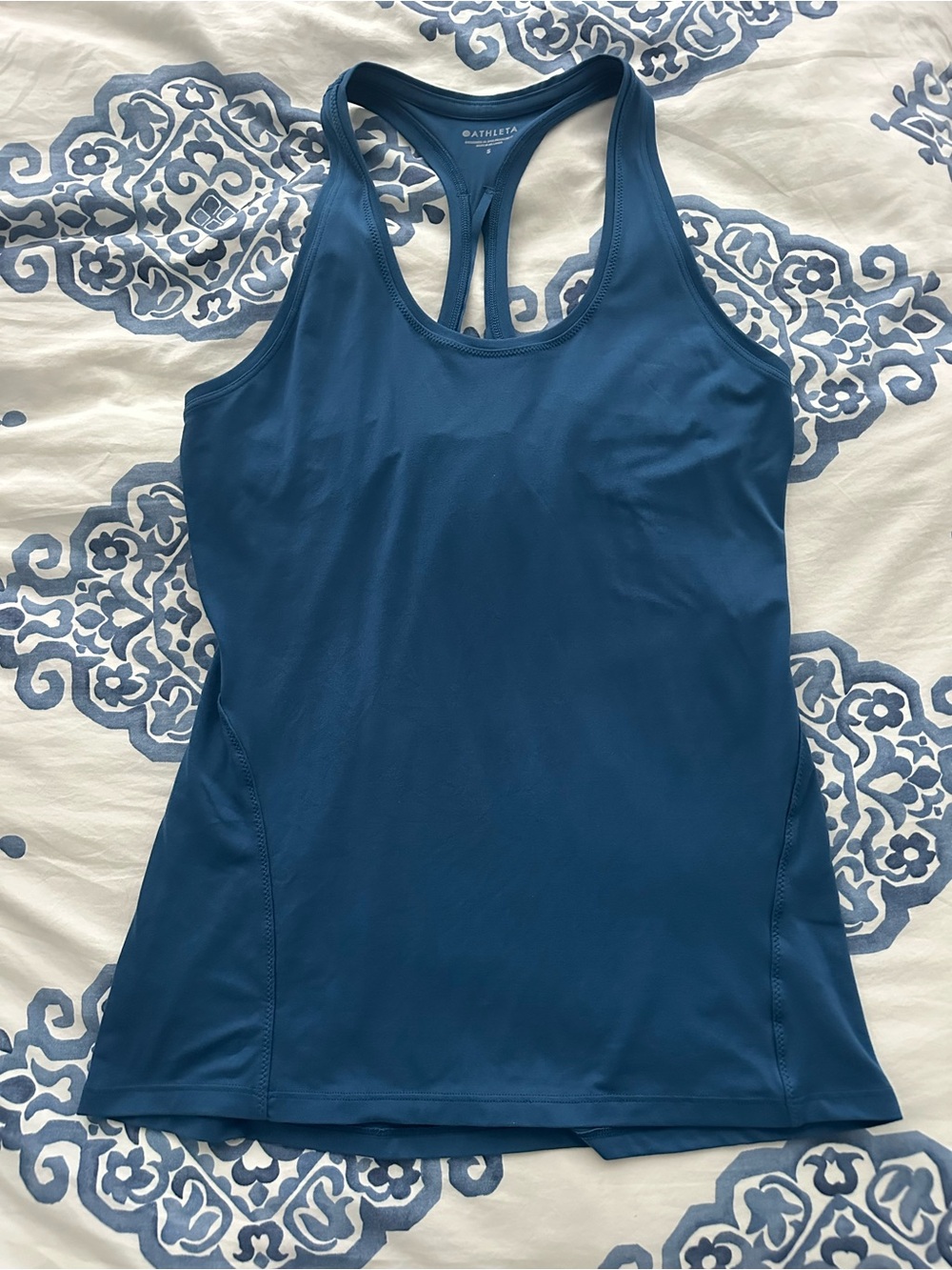Athleta Teal Racerback Performance Tank